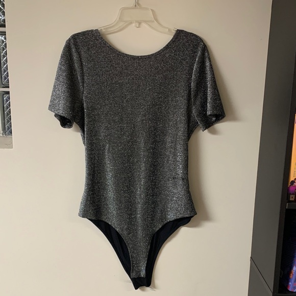 Gray Short Sleeve Bodysuit - Picture 1 of 10